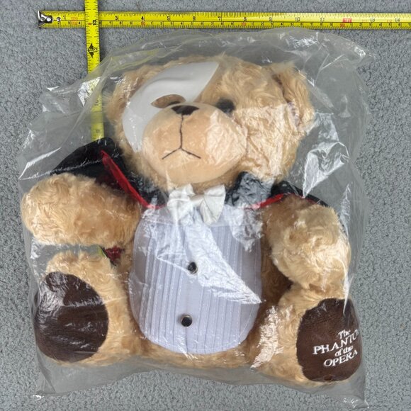 The Phantom Of The Opera Plush Teddy Bear 12" Vintage 1986 Rare Collectible NEW - Picture 12 of 12